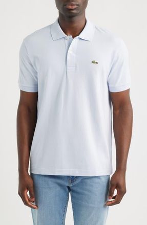 Lacoste Essentials Classic Fit Cotton Blend Piqu&eacute; Polo in J2G-Phoenix Blue at Nordstrom, Size 3