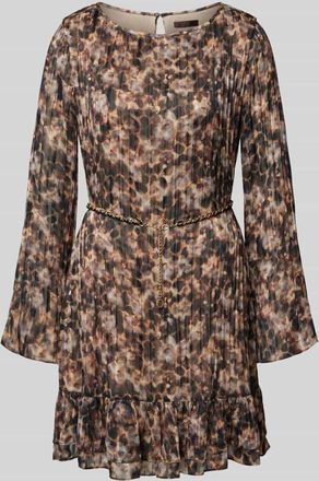 Guess Minikleid mit Rundhalsausschnitt Modell ILENIA in Hazel, Gr&ouml;&szlig;e XL