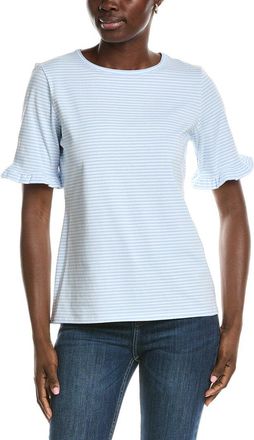 Jones New York Elbow Ruffle Sleeve T-Shirt