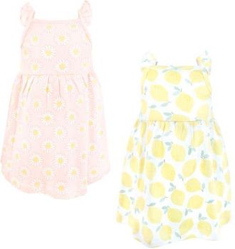 Hudson Baby 2Pk Sleeveless Dress in Lemon Daisy at Nordstrom, Size 18-24M