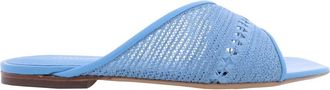 Ferragamo Nyna Mesh Slide Sandals, Size 7 C