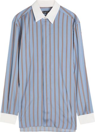 Tom Ford Striped Silk Shirt - Blue - 40 (C15.75 / M)