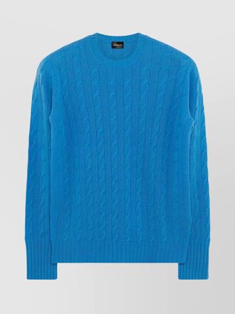 Drumohr cable knit crew neck sweater
