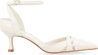 Sergio Levantesi Schoenen, Dames, Beige, 37 EU, Leer, Virgo Ivory Elegante Hakken