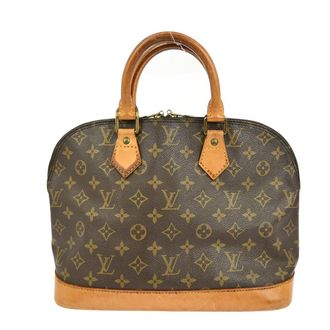Louis Vuitton Alma Handbag Monogram Canvas Brown Canvas Handbag (Pre-Owned)