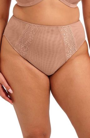 Elomi Lucie High Leg Briefs in Mocha at Nordstrom, Size Xxx-Large