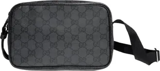Gucci Tassen, Heren, Zwart, ONE Size, Leer, Mini GG Supreme Messenger Bag