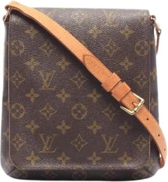 Louis Vuitton Pre-owned Musette Salsa Monogram Schoudertas - Dames - Vintage Schoudertas - Bruin - ONE Size - Leer - Vintage