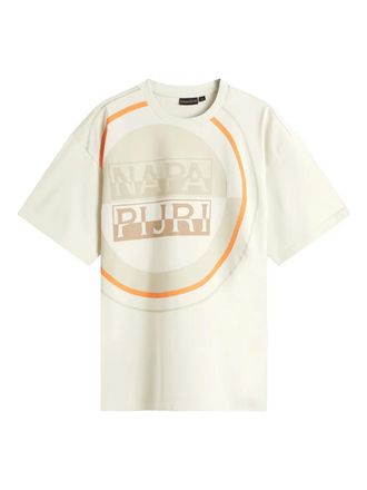 Napapijri T-shirt con logo - Toni neutri