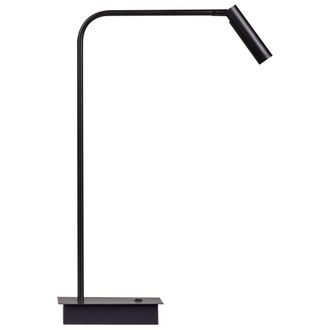 Beliani L&aacute;mpara De Escritorio Led Moderna Metal Con Base Pantalla Ajustable Oficina Estudio Negro Lawson