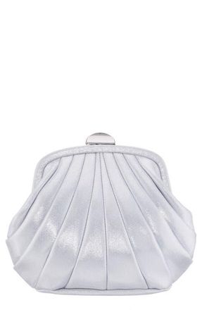 Nina Billow Art Deco Frame Clutch in True Silver at Nordstrom