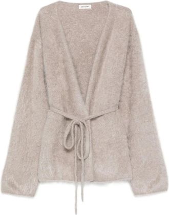 Soft Goat Tie-waist Cardigan