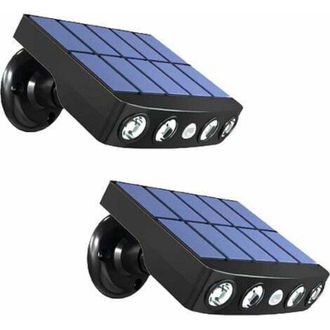 OEM L&aacute;mpara Solar Exterior De 500 Lm - Sensor De Movimiento De 6 M - Resistente Al Agua - Panel Solar De 5 V 300 Ma - Paquete De 2 - &Aacute;ngulo Ajustable De 3