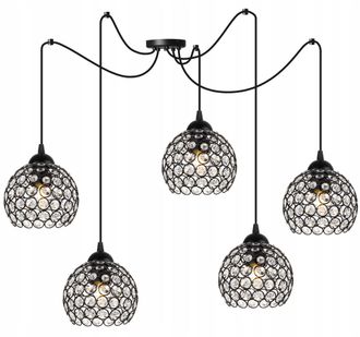 OEM L&aacute;mpara De Techo Colgante Spider, Plaf&oacute;n De Cristal