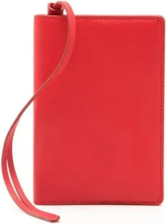Ferragamo Logo Stamp Leather Passport Holder