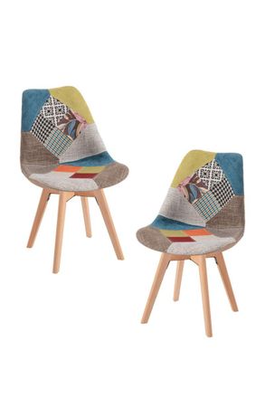 Regalos Miguel Regalos Miguel - Packs Sillas Comedor - Pack 2 Sillas Synk Patchwork - Patchwork Colores