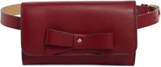 Kate Spade New York leather belt bag in Deep Lipstick /Polished Gold at Nordstrom Rack, Size Large/x-Large