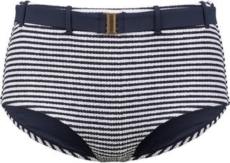 Seafolly Clubhouse Belted Hollywood Hipster Bikini-Bottom f&uuml;r Damen | grau