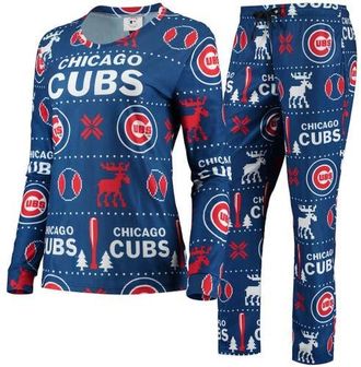 Foco Womens FOCO Royal Chicago Cubs Ugly Pajama Set at Nordstrom, Size Small