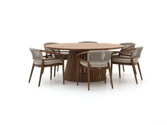 Bellagio la vita attrattiva Bellagio Brasimone/Santa Severina &oslash;180cm dining tuinset 7-delig stapelbaar