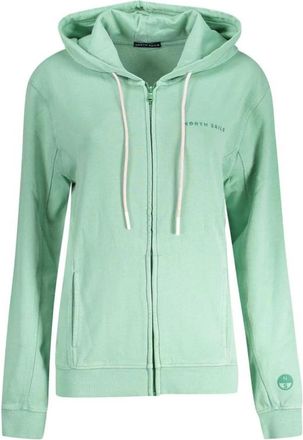 North Sails Zip-up Hoodie Relaxed Fit - Dames - Vesten met rits - Groen - XS - Katoen - Hoodies & sweatvesten