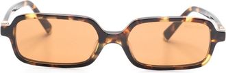 Miu Miu Eyewear tortoiseshell rectangle-frame sunglasses - unisex - Acetate - One Size - Brown