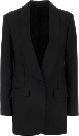 Givenchy Black Stretch Wool Blend Blazer