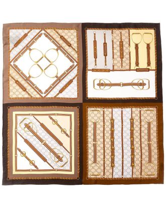 Gucci Heritage Print Silk Scarf