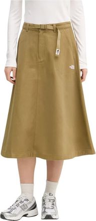 The North Face M66 Canvas Rok - Dames - Skatekleding - Groen - M - Katoen - Fitness