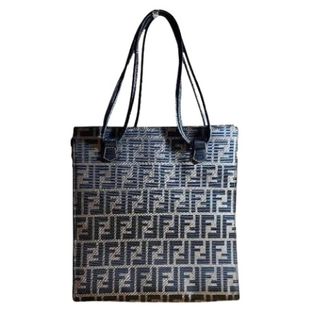 Fendi Pre-owned Tote Bags, female, Multicolor, Size: ONE SIZE Pre-owned Zucca Tote Bag