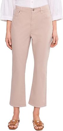 Eileen Fisher Garment Dyed Cotton Stretch Denim Ankle Kick Jeans Womens Clothing Wheat : SM 26, Cotton/Elastane
