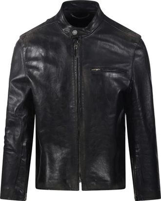 Golden Goose Journey Biker Jacket - Heren - Jassen - Zwart - Maat: L Leer