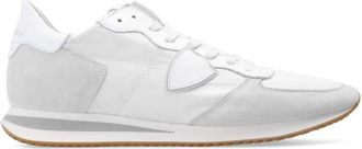 Philippe Model Witte Trpx Lage Sneakers - Heren - Sneakers - Wit - 46 EU - Katoen - Schoenen