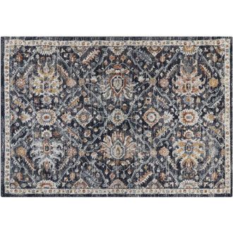 Beliani Beliani - Alfombra beige azul oscuro naranja 160 x 230 cm desgastado dormitorio Malishka