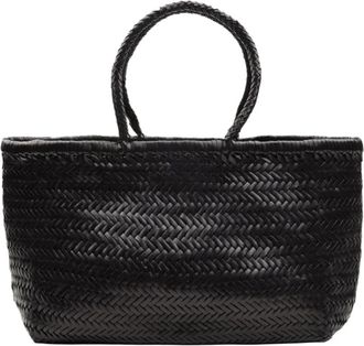 Dragon Diffusion Zwarte leren handtas - Dames - Handtassen - Zwart - ONE Size - Leer - Tassen