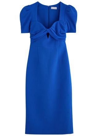 Rebecca Vallance Antonella Crepe Midi Dress - Blue - 10 (UK10 / S)
