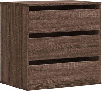 vidaXL Cajonera de esquina madera ingeniería marrón roble 60x41x58 cm Vidaxl