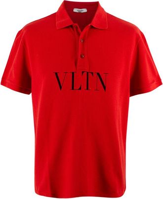 Valentino Garavani Valentino Red VLTN Polo Shirt Size XL