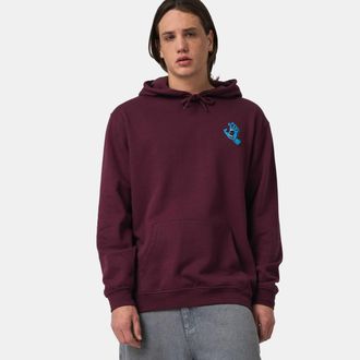 Santa Cruz Hoodie SANTA CRUZ SCREAMING HAND CHEST HOOD, Herren, Gr. M, schwarz cherry, Obermaterial: 80% Baumwolle, 20% Polyester, Sweatshirts Hoodie
