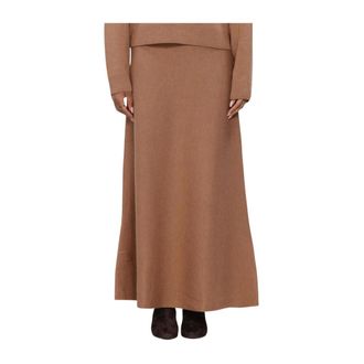 Twist & Tango Felina Gebreide Rok - Dames - Rokken - Bruin - Maat: XL Wol