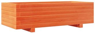 vidaXL Garden Planter Wax Brown 90x40x26.5 cm Solid Wood Pine Vidaxl