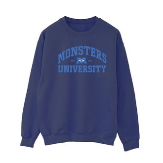 Disney Dames/Dames Monsters University Logo Sweatshirt (Marineblauw)