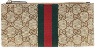 Gucci GG Supreme wallet with Web Ribbon Woman One Size
