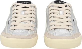 Autry Metallic Silver Canvas Windscape Sneakers