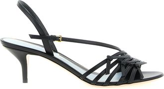 Valentino Garavani Black Calfskin Stiletto Heel Womens Sandals