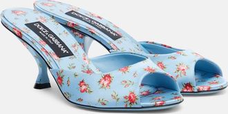 Dolce & Gabbana Keira 60 floral satin mules