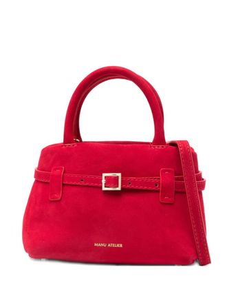 Manu Atelier Le Cambon suede tote bag - women - Calf Suede - OS - Red