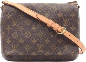 Louis Vuitton Pre-owned Cross Body Bags, female, Brown, Size: ONE SIZE Pre-owned Musette Tango Monogram Shoulder Bag