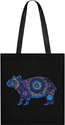 Generic Colorful Capybara Womens Tote Casual Shopping Bag Lightweight Shoulder Bags Hobos Handbag for Work Travel Daily 35x40cm