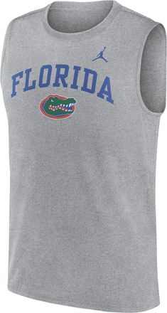 Nike Florida Primetime Arch Legend Nike Mens Dri-FIT College Muscle Tank Top in Grey | 0JB306GUFN-G1M